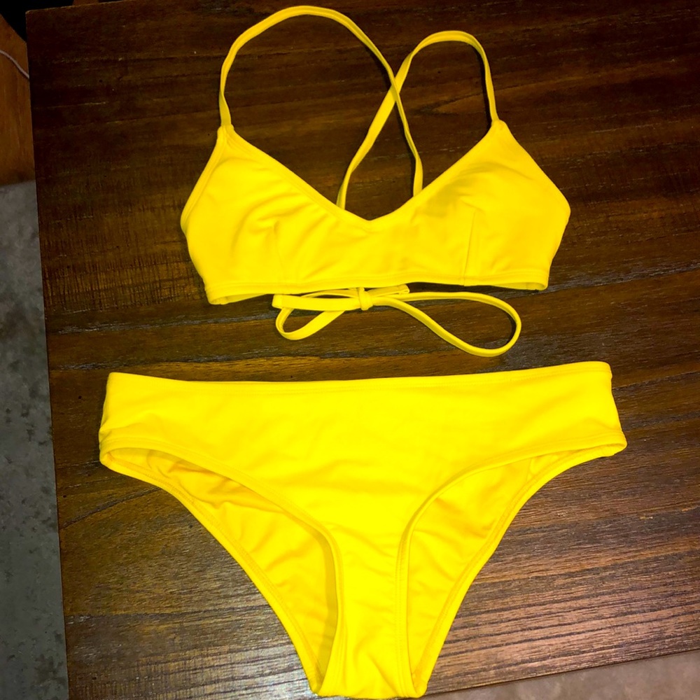 Yellow bikini